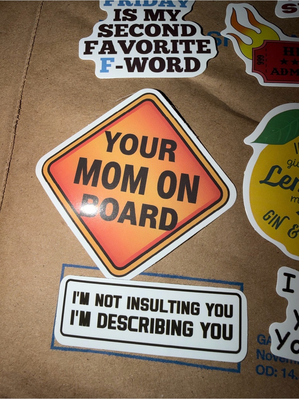Assorted Funny Sticker Pack - 10 ct - Picture 5 of 5